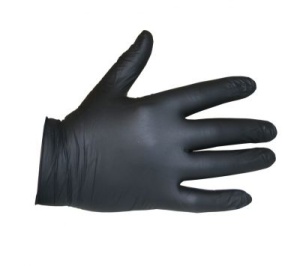 Перчатки черные нитриловые упаковка CHEMTEX PPEG1222