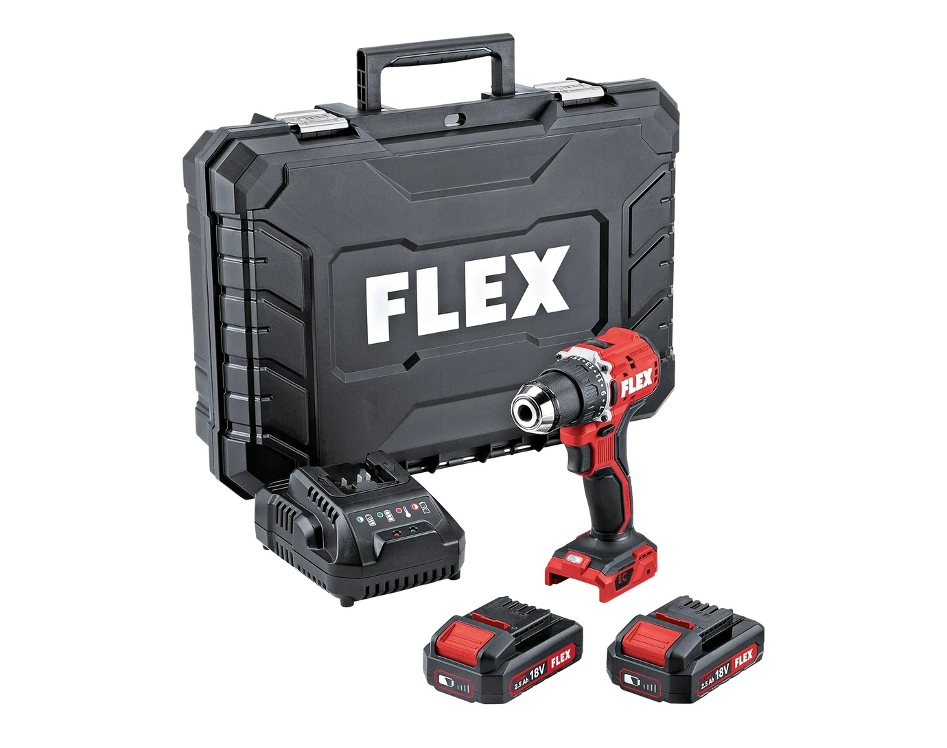 Дрель-шуруповерт аккумуляторный FLEX DD 2G 18.0-EC LD/2.5 Set 519049